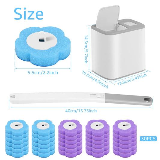 SparkleClean Bathroom Brush Set